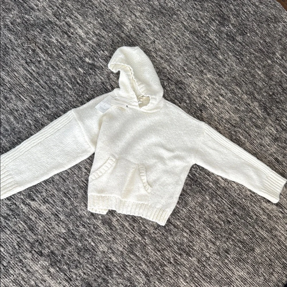 Pilcro Cream Hooded Sweater - Picture 2 of 2